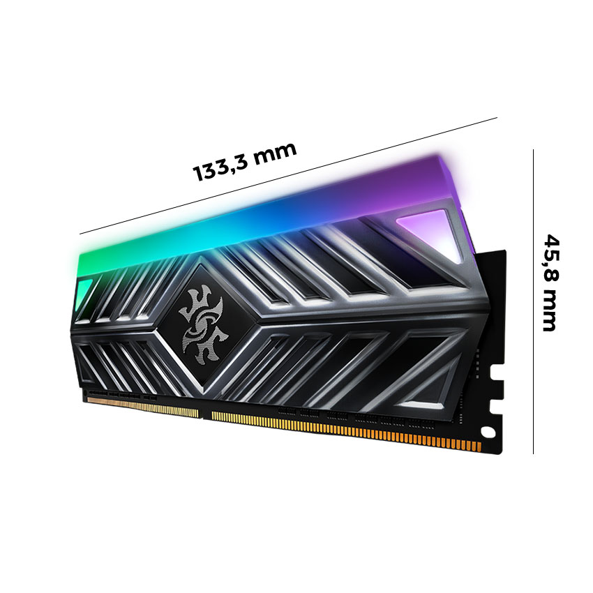 60545_ram_desktop_adata_xpg_spectrix_d41_rgb_grey_ax4u320016g16a_st41_16gb_1x16gb_ddr4_3200mhz_s
